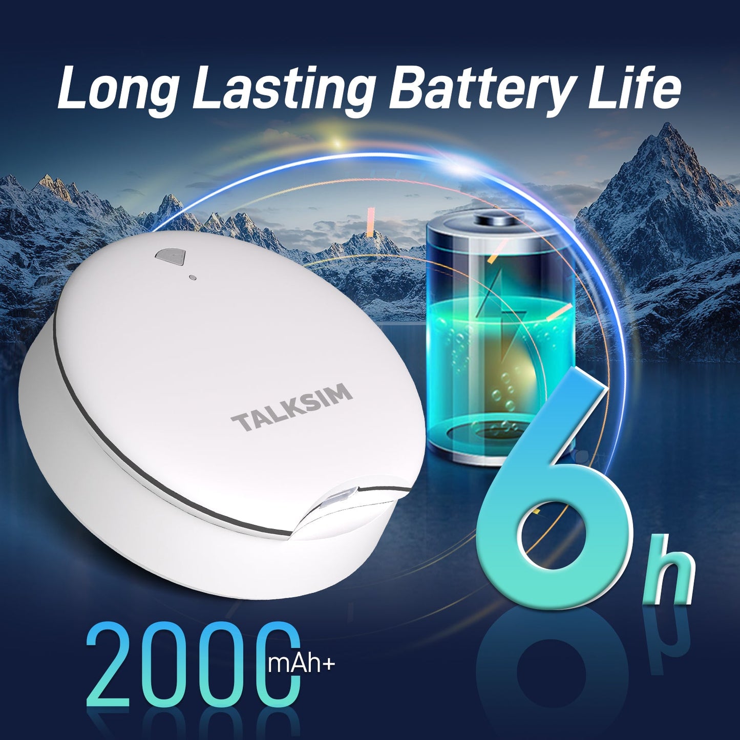 UFO MiFi with 1GB Data, 4G Mobile WiFi Hotspot for USA, 2000mA Battery, White/Pink/Black/Orange