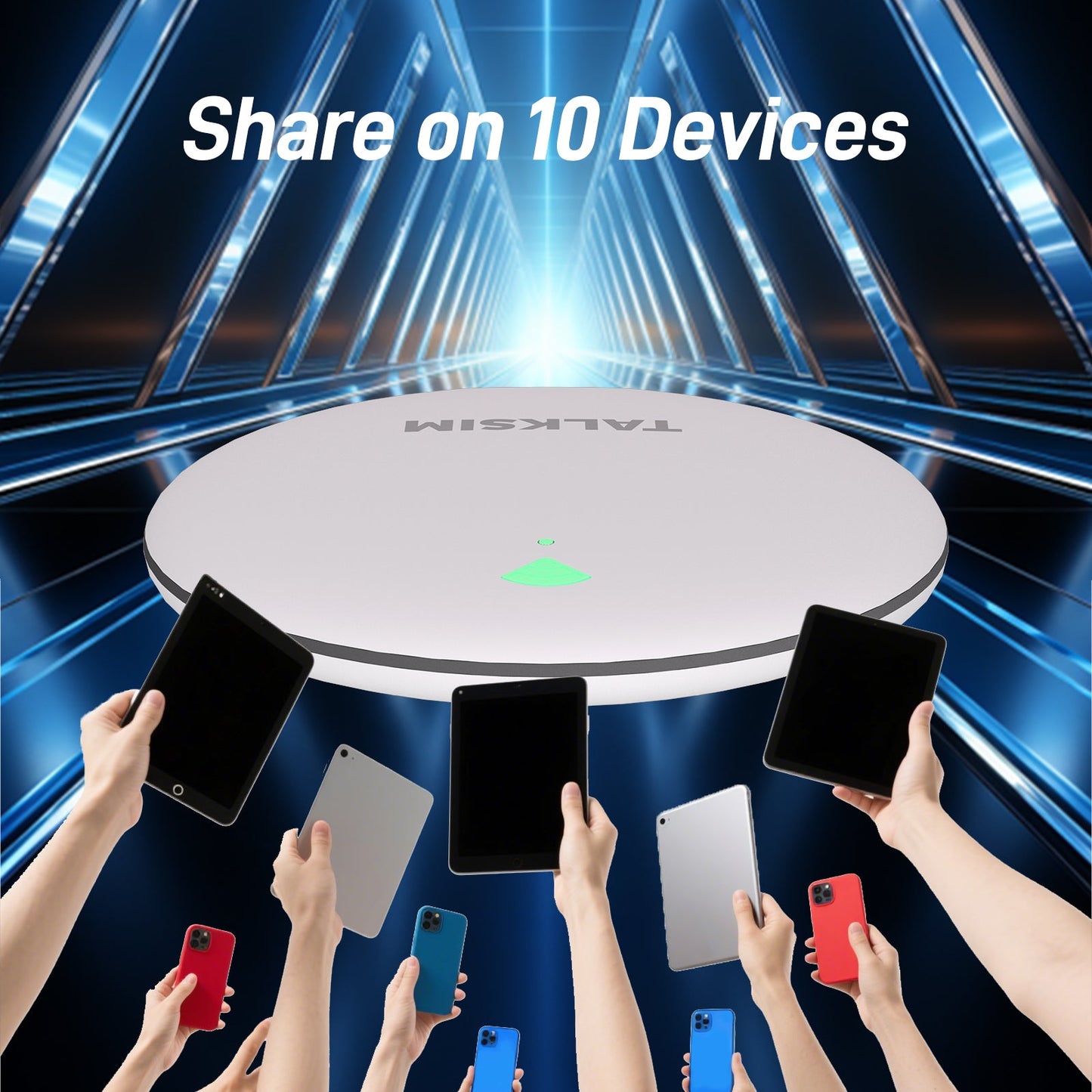 UFO MiFi with 1GB Data, 4G Mobile WiFi Hotspot for USA, 2000mA Battery, White/Pink/Black/Orange