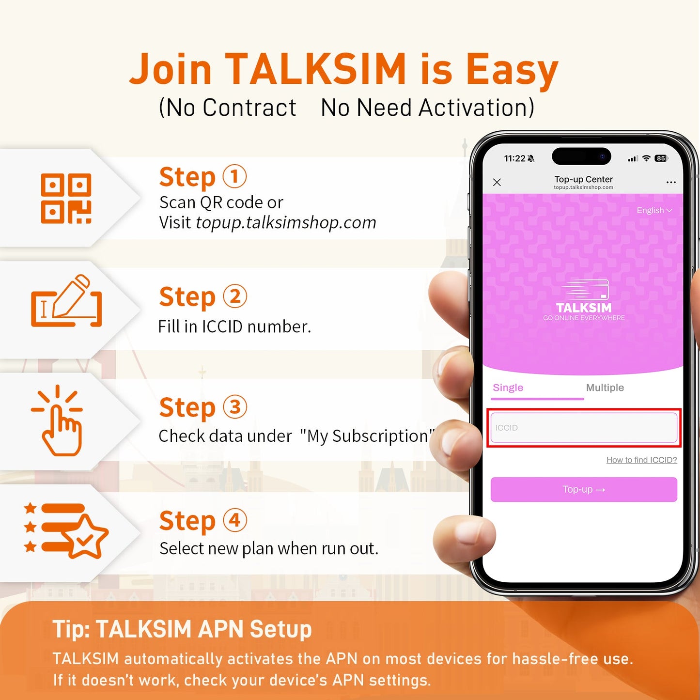 Unlimited Data eSIM|Europe, USA & 49 More Countries |No Contract|Flexible Plans