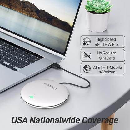 UFO MiFi | SIM Card Included | Free 1GB | Nationwide U.S. Coverage | White