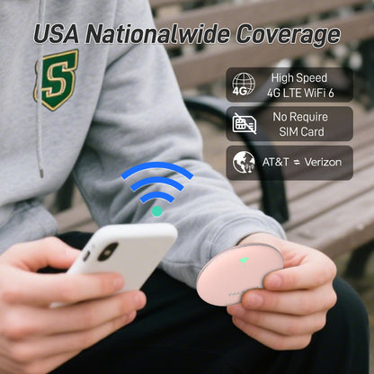 UFO MiFi | SIM Card Included | Free 1GB | Nationwide U.S. Coverage | Pink