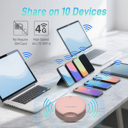 UFO MiFi | SIM Card Included | Free 1GB | Nationwide U.S. Coverage | Pink