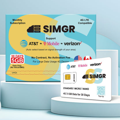 5GB for 30 Days| For IoT Devices