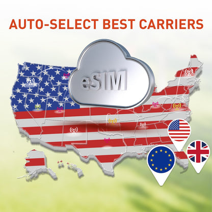 eSIM | Europe, USA 51 More Countries |No Contract|Flexible Plans