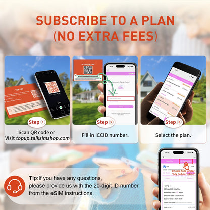 eSIM | Europe, USA 51 More Countries |No Contract|Flexible Plans