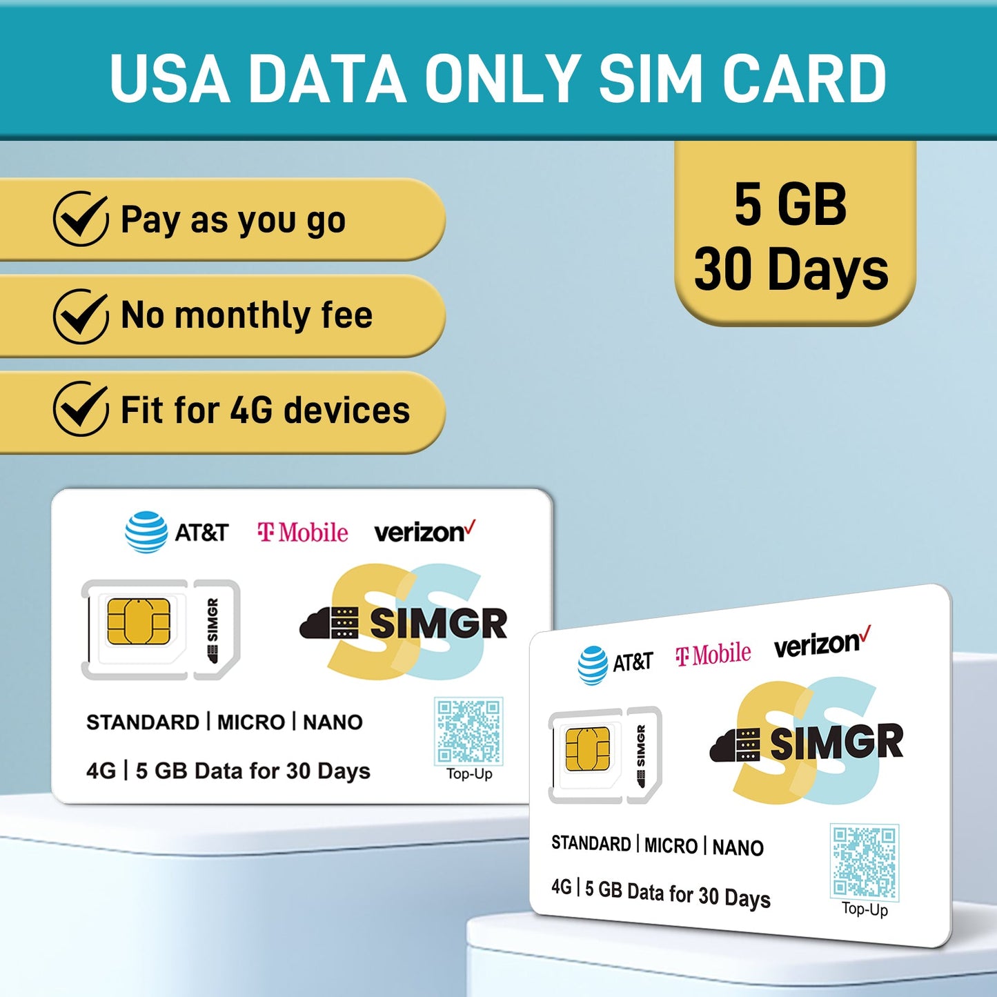 5GB for 30 Days| For IoT Devices