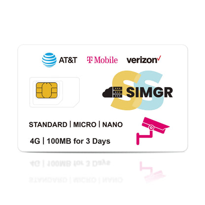 Free 100MB | For Camera Prepaid SIM