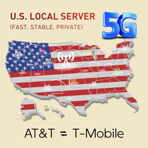 TALKSIM Unlimited Data SIM Card 10GB 30 Days, Support AT&T, T-Mobile Network