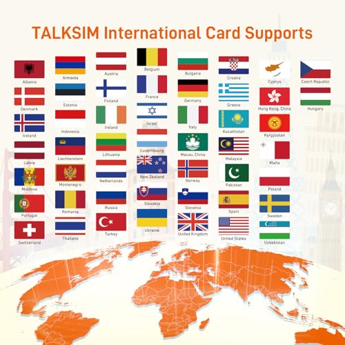 TALKSIM International Data SIM & eSIM Card Unlimited 2GB 7 Days SIM and 600MB