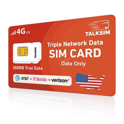 TALKSIM Data Only SIM Card 4G LTE